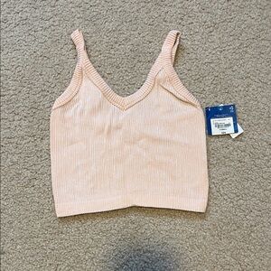 New Arizona Jean Company Women's Ribbed Tank Top - Light Pink